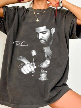 Drake T-Shirt, Rap Merch Graphic Tee, Rare Hip Hop Graphic Print